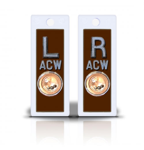 2 1/2" Height Non Sticky Positioning Xray Markers- Brown Color